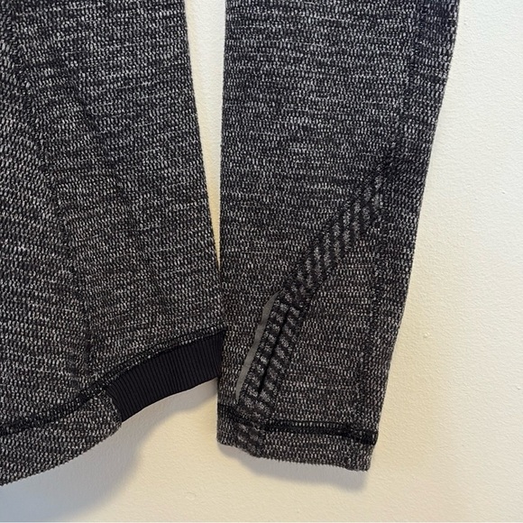 Lululemon Base Runner Long Sleeve Mini Check Pique Black , sz 4 - Picture 7 of 10